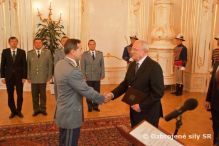 Prezident Slovenskej republiky menoval a povýšil generálov