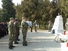 Veliteľ Pozemných síl sa zúčastníl pietnej spomienky u 21. zmiešaného mechanizovaného práporu v Trebišove