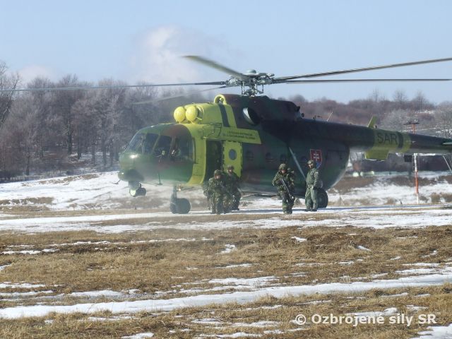 Vrtuľník vk Prešov v nasadení