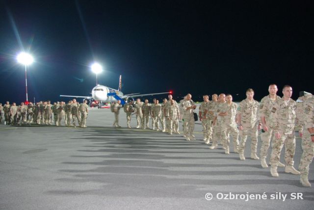 Po polročnom pôsobení v zahraničí, je slovenský kontingent doma