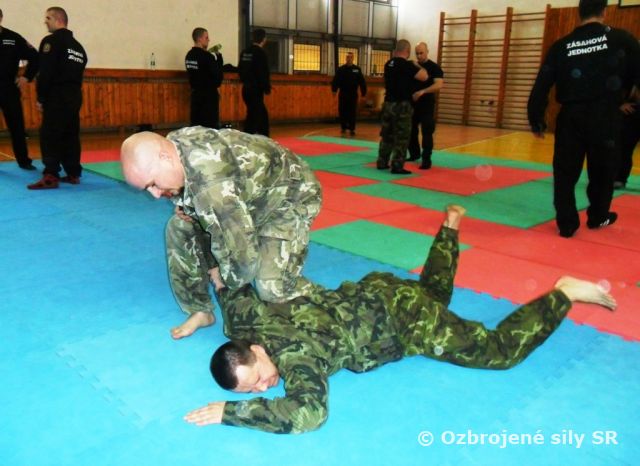 Prieskumná jednotka zdokonalila svoju spôsobilosť v sebaobrane