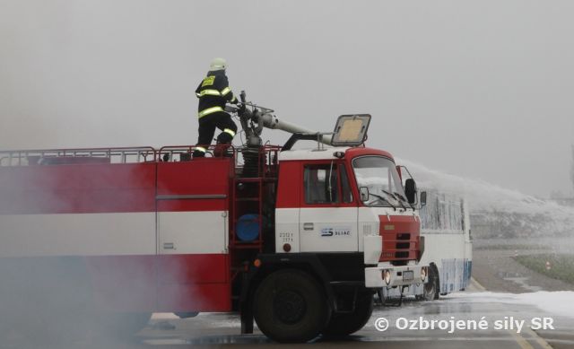  Komplexný nácvik núdzovej situácie na letisku Sliač