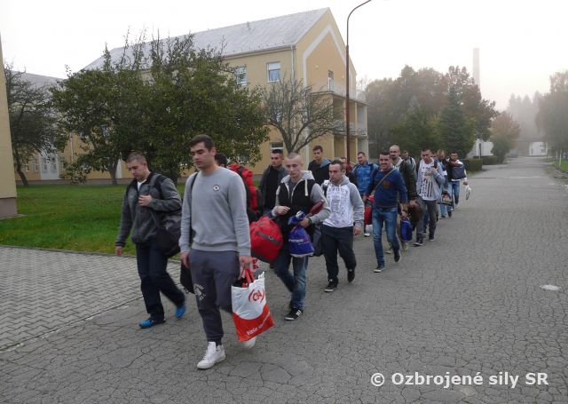Nástup základného vojenského výcviku v Martine 