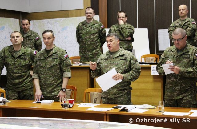 Dvojstupňový komplexný štábny nácvik k plánovaniu operácie SLOVAK SHIELD III
