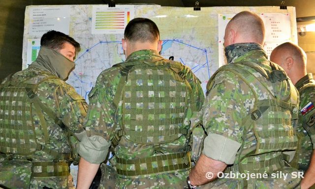 Plánovanie operácie príslušníkov Veliteľstva a štábu CS 2017  mechanizovaná brigáda