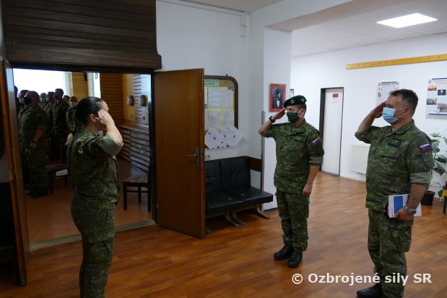 Prvá návšteva novoustanoveného veliteľa PS na veliteľstve 2. mechanizovanej brigády