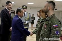 Minister Glváč ocenil vojakov, ktorí sa vrátili z operácie EUFOR ALTHEA