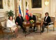 Český prezident Václav Klaus pricestoval na poslednú oficiálnu návštevu Slovenskej republiky