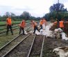 Levičania nasadení proti povodniam