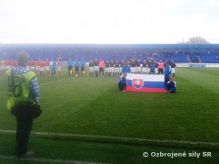 Futbalový zápas medzi vojakmi z Nitry a vojakmi z Anglicka