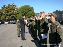 Slávnostný nástup útvaru pri príležitosti Dňa OS SR