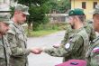 Slávnostný nástup práporu podpory velenia ku Dňu OS SR