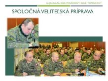 Spoločná velitežská príprava velitežstva brigády s velitežmi práporov