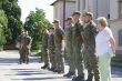 Slávnostný nástup práporu podpory velenia pri príležitosti 76. výročia SNP a 28. výročia Ústavy SR