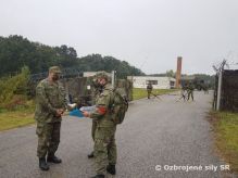 Veliteľ brigády bojového zabezpečenia na inšpekcií odborno-taktického cvičenia jednotiek Práporu logistiky Hlohovec