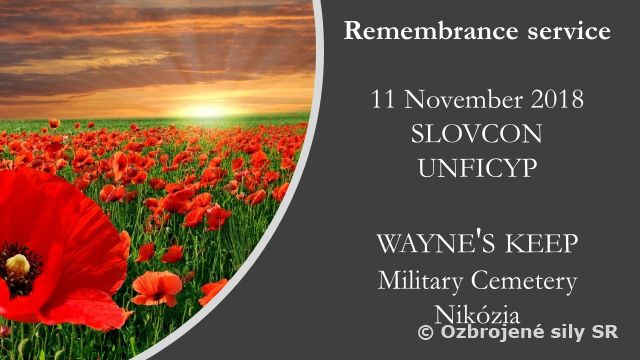 Sté výročie ukončenia prvej svetovej vojny si pripomenuli aj vojaci na Cypre