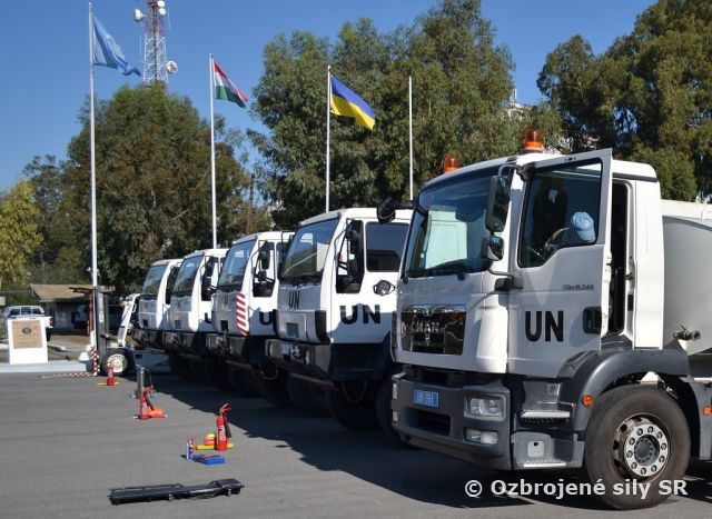 Inšpekcia techniky slovenského kontingentu na Cypre