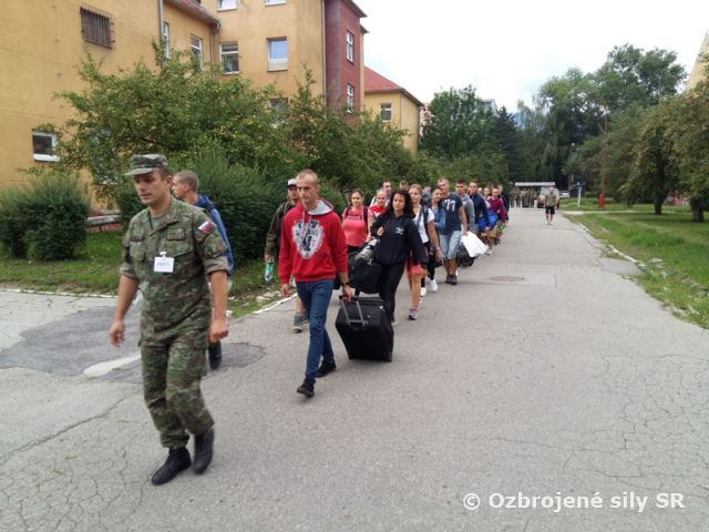 Nástup základného vojenského výcviku v Martine