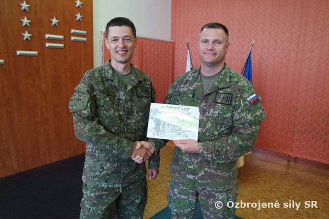 Rozlúčka s príslušníkom Poddôstojníckej akadémie