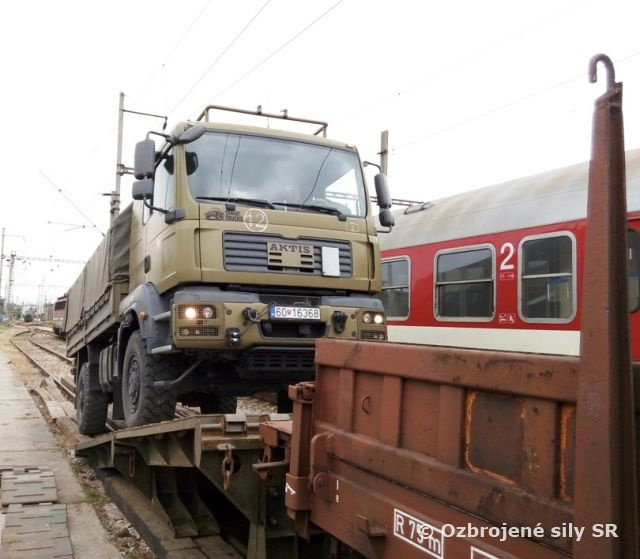 Vojaci z Levíc sa pripravili na presun po železnici