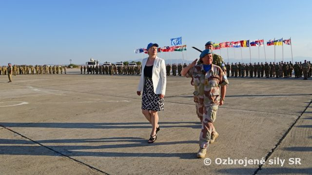 Slávnostné udeľovanie medailí v operácií UNFICYP