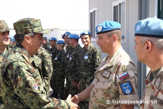 Návšteva srbského náčelníka GŠ v Sektore 4