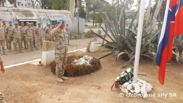 Jednotka SLOVCON na Cypre si pripomenula 70. výročie SNP a vznik Ústavy SR