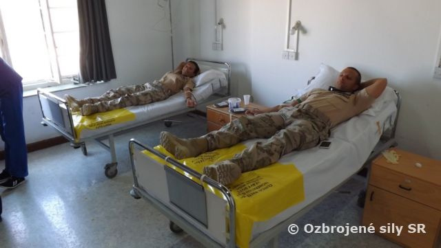 Dobrovoľné darovanie krvi v kempe gen. Štefánika