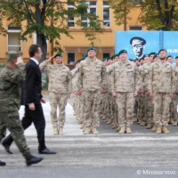 Minister obrany M.Glváč ocenil v Trebišove vojakov po návrate z operácie ISAF v Afganistane