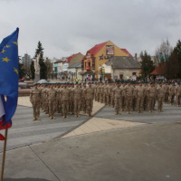 Slávnostné privítanie jednotiek ISAF v Michalovciach