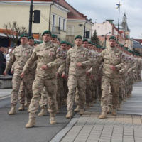 Slávnostné privítanie jednotiek ISAF v Michalovciach