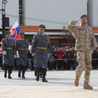 Slávnostné privítanie jednotiek ISAF v Michalovciach