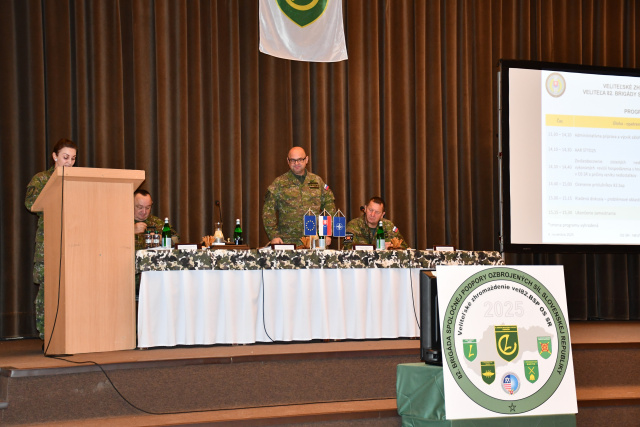 Veliteľské zhromaždenie veliteľa 82. brigády spoločnej podpory