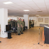 Slávnostný nástup k 79. výročiu ukončenia 2. svetovej vojny