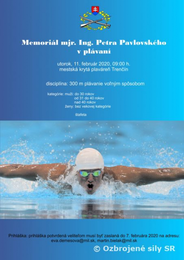 AVÍZO - Memoriál majora Petra Pavlovského