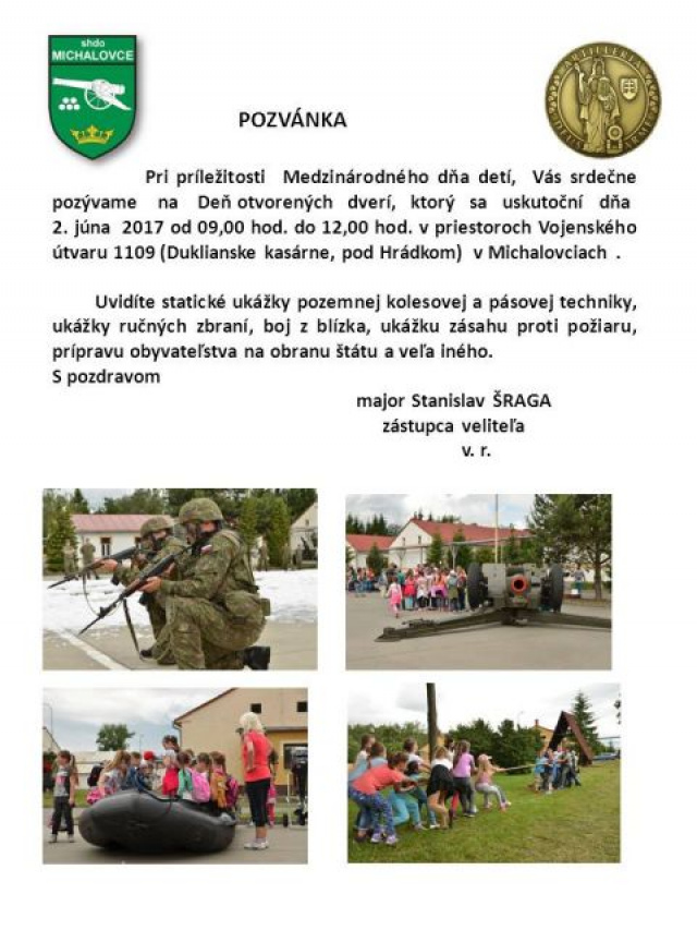 Pozvánka na Deň otvorených dverí